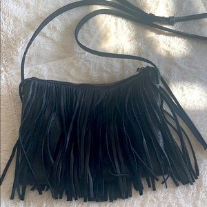 Lucky Brand Black Leather crossbody